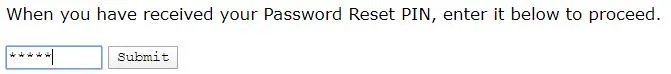 Password Reset example